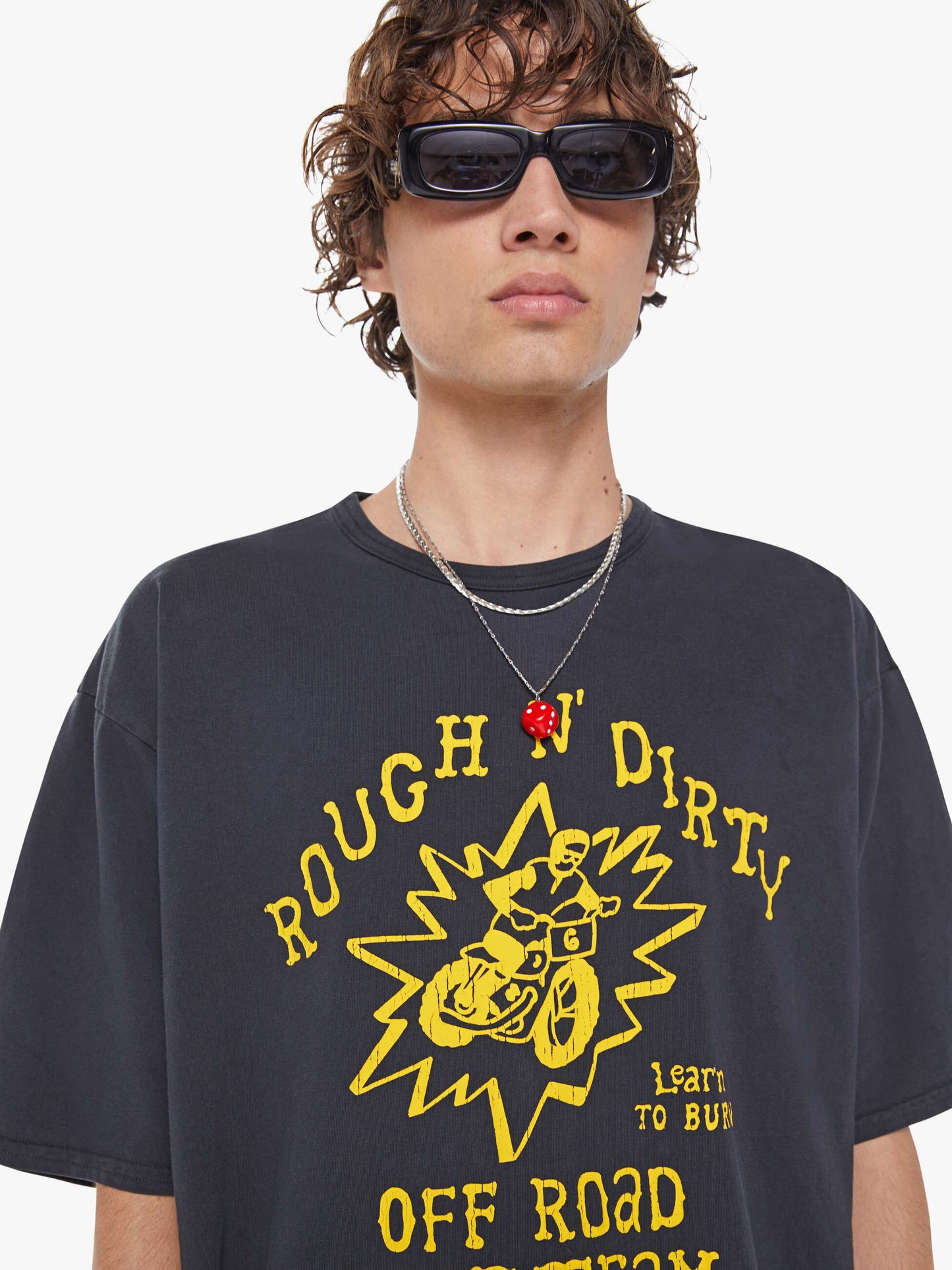 Mother Denim The Coops Tee Black