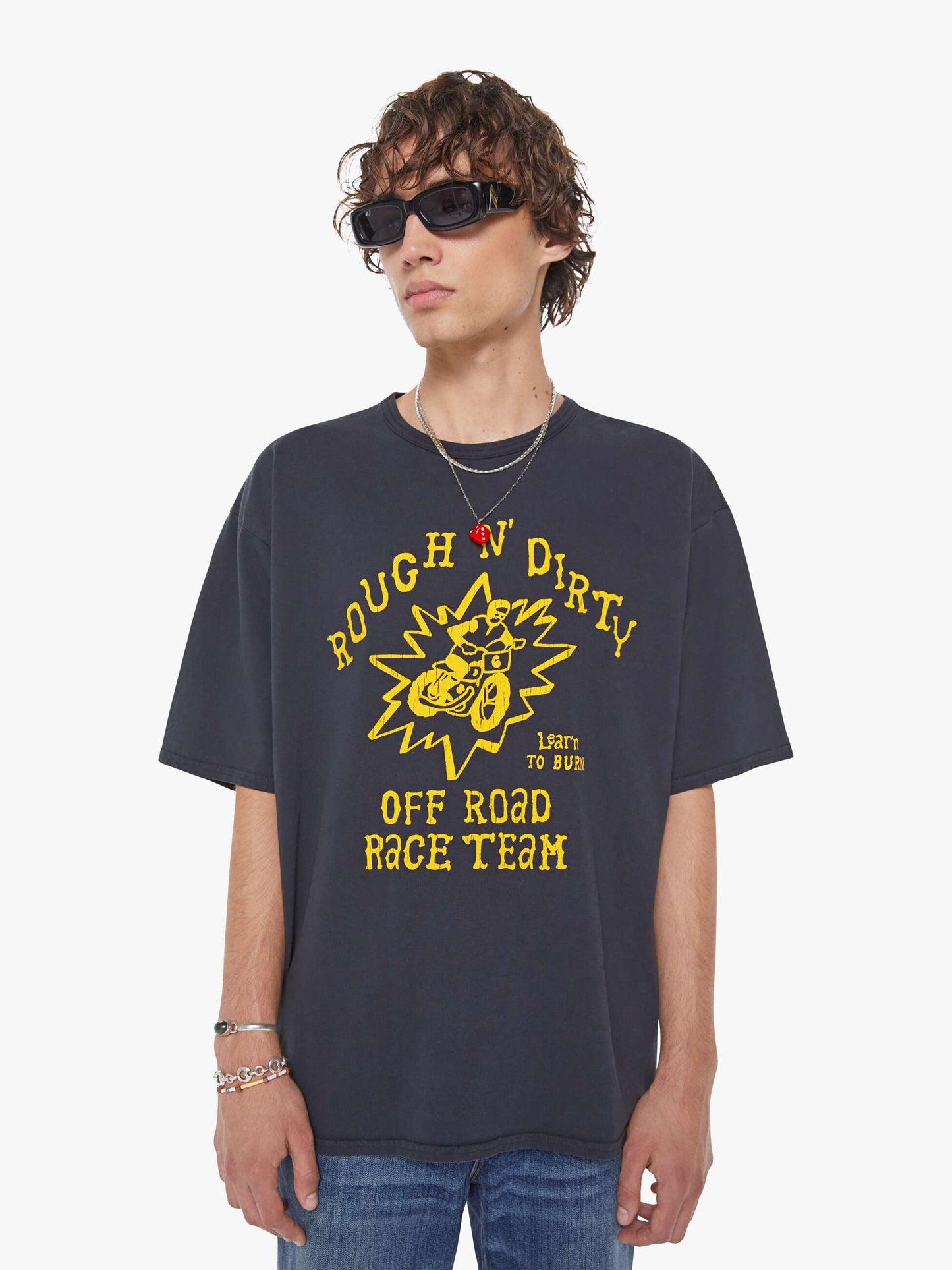 Mother Denim The Coops Tee Black