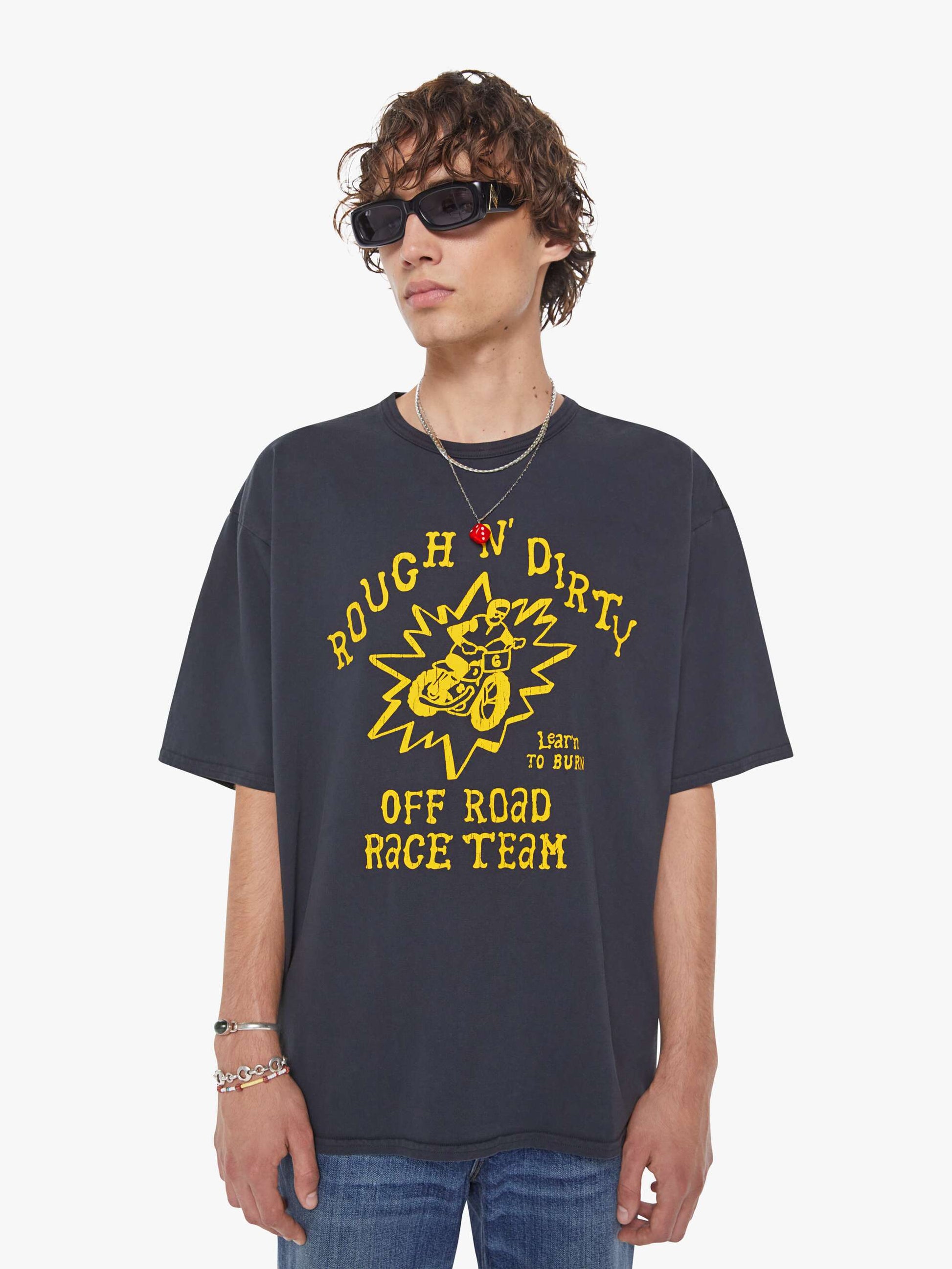 Mother Denim The Coops Tee Black