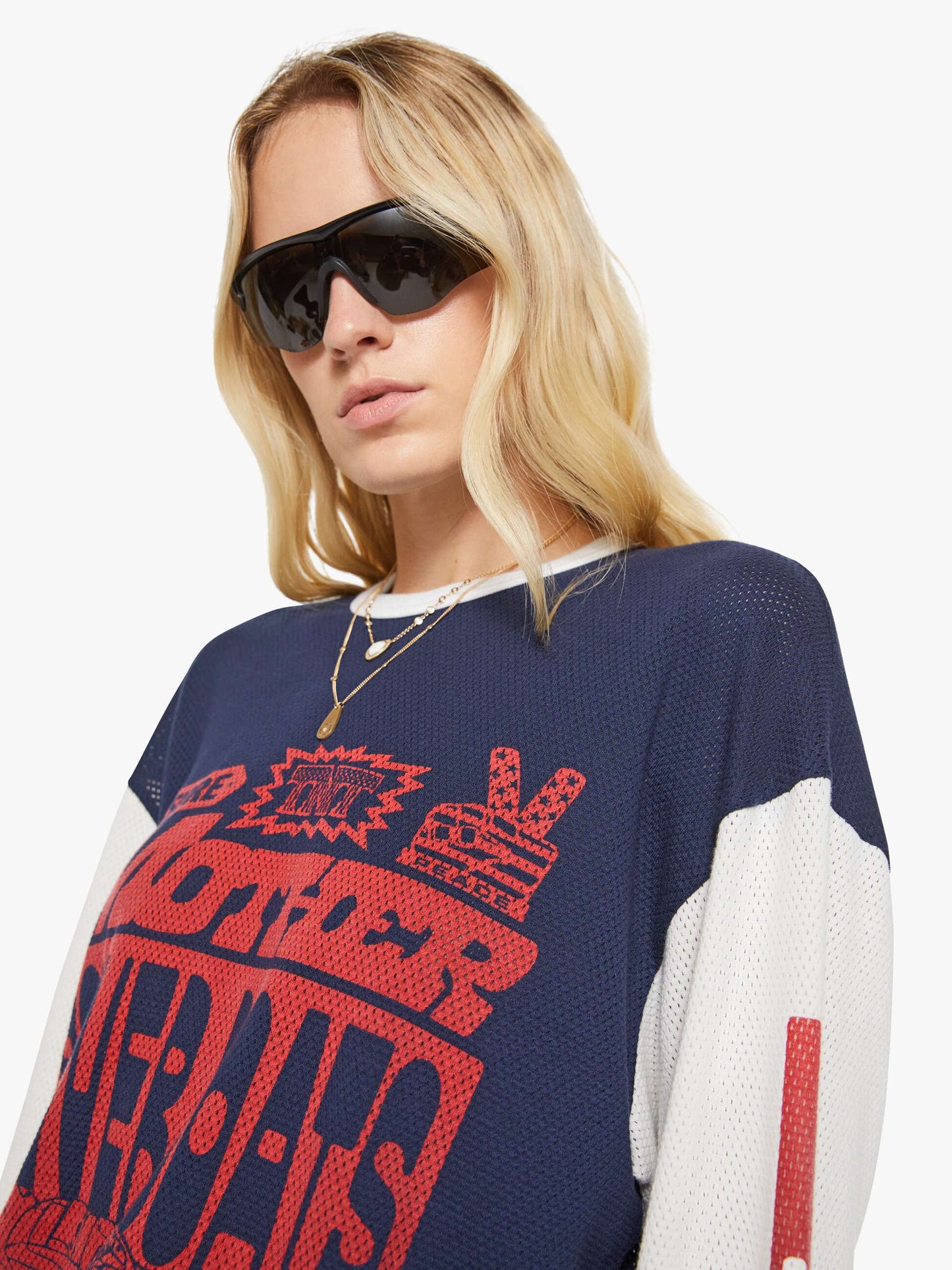 Mother Denim The Long Sleeve Lowdown Blue (Navy)