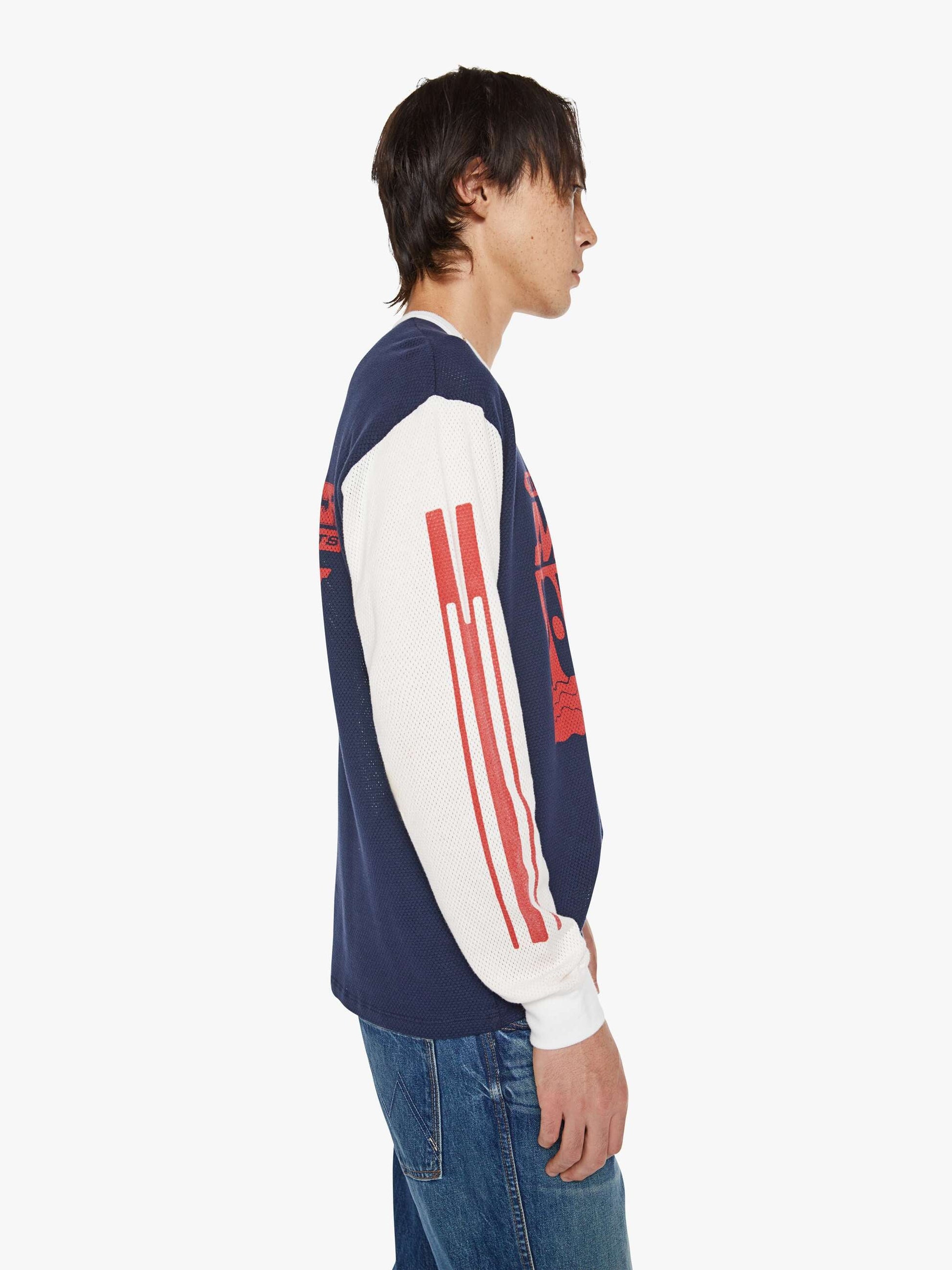 Mother Denim The Long Sleeve Lowdown Blue (Navy)