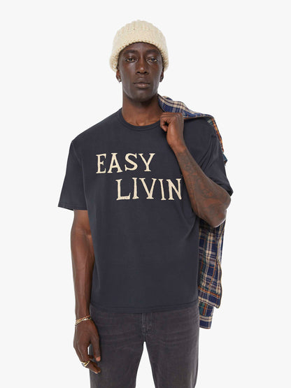 Mother Denim The Coops Tee Black (Charcoal)