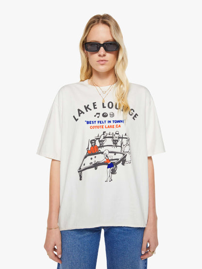 Mother Denim The Cut Off Coops Tee White