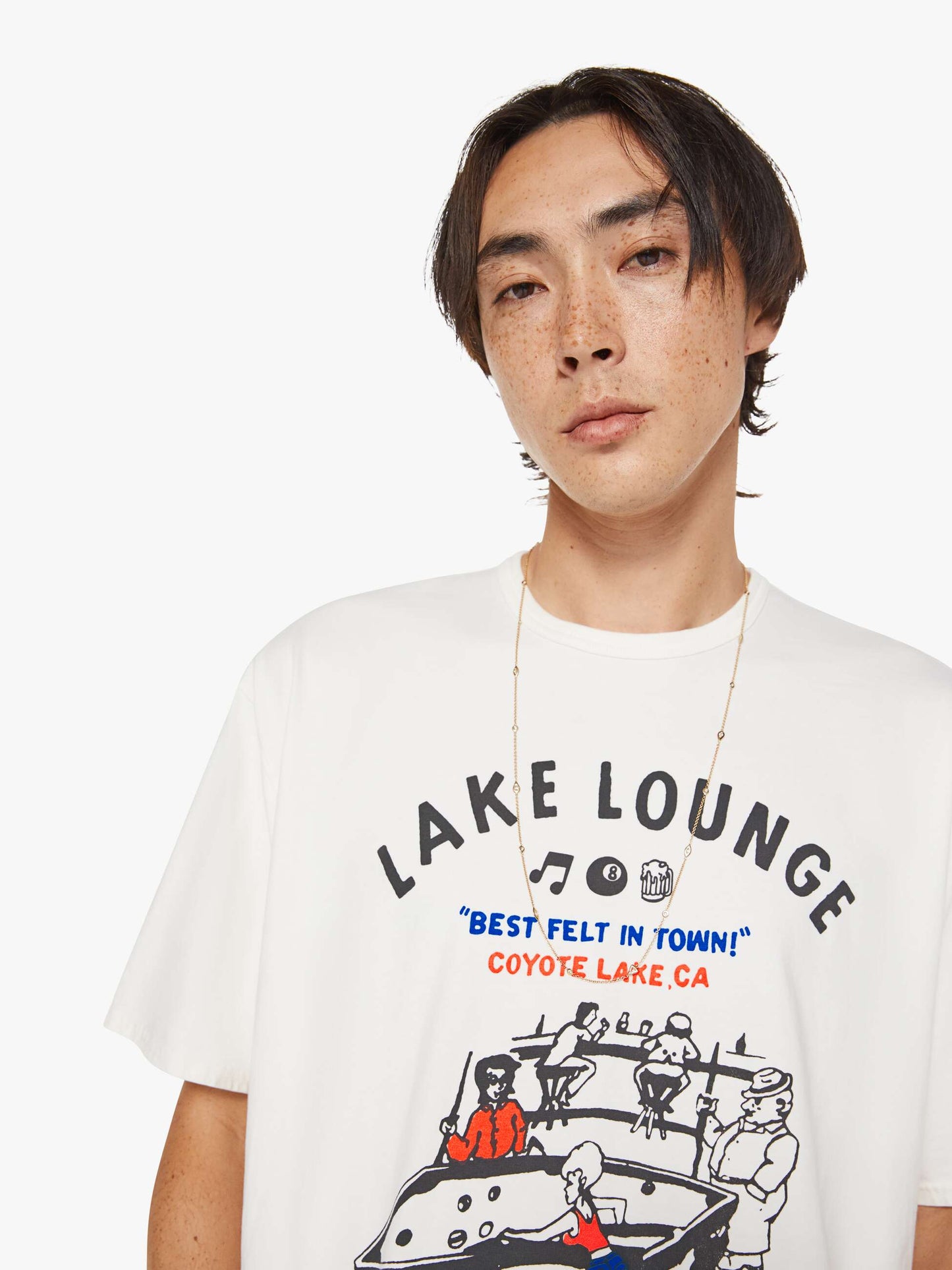 Mother Denim The Cut Off Coops Tee White