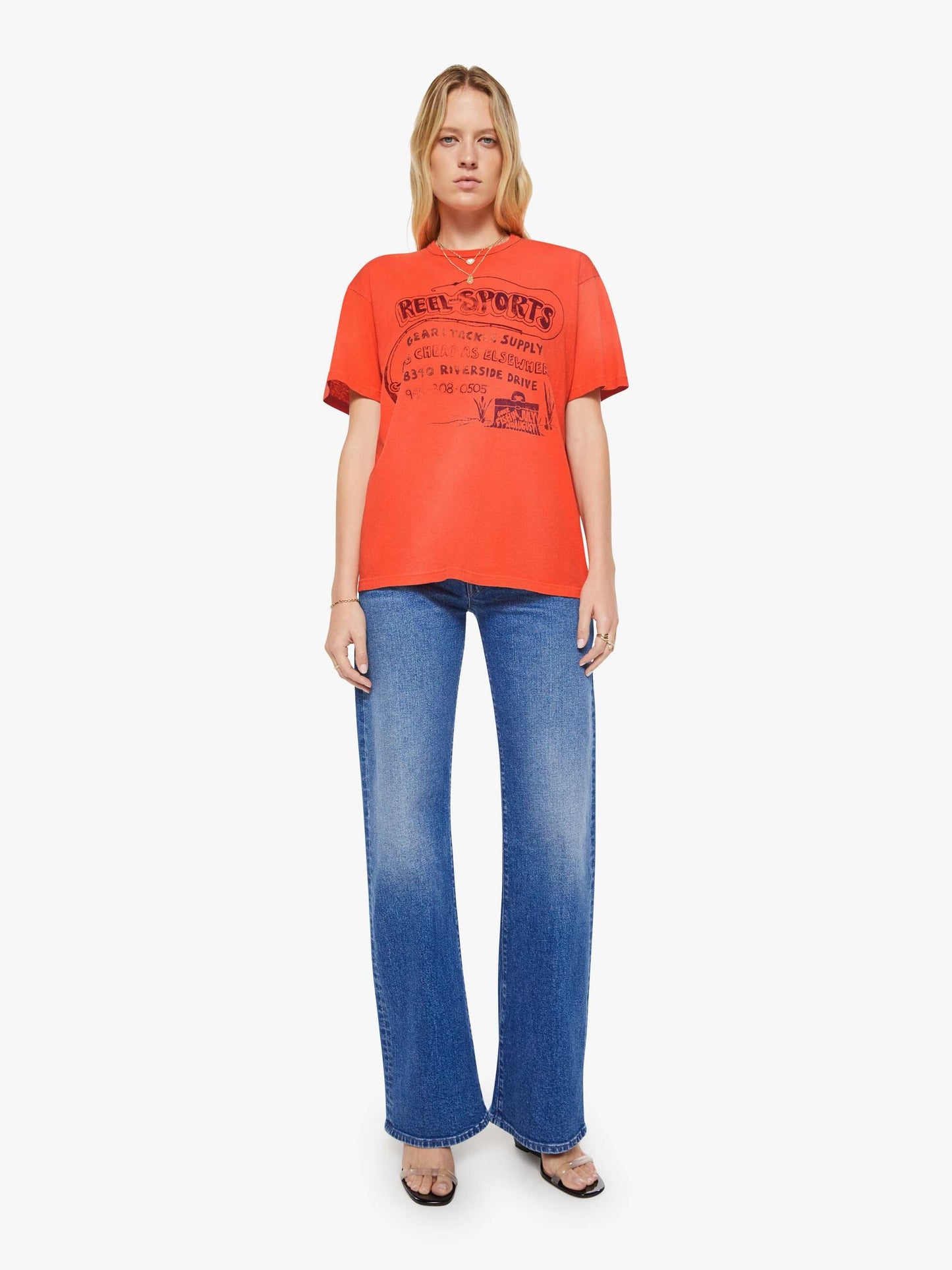 Mother Denim The Lowdown Red