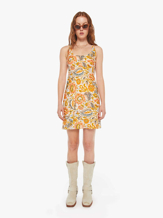 Mother Denim Alix Of Bohemia Addie Dress TOPAZ FLOWER
