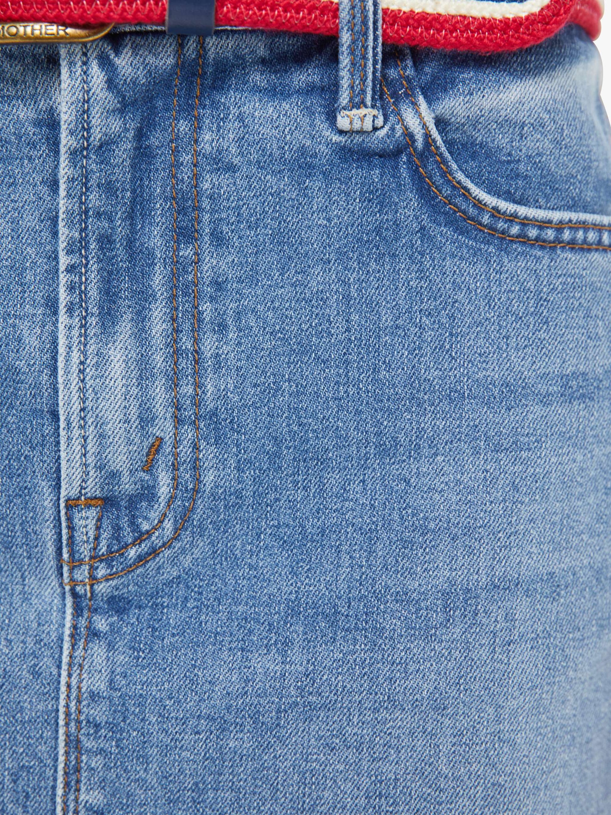 Mother Denim The Ditcher Mini Fray Heads Or Tails