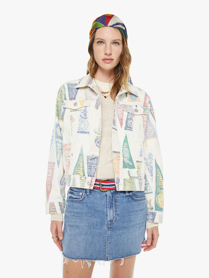 Mother Denim The Ditcher Mini Fray Heads Or Tails