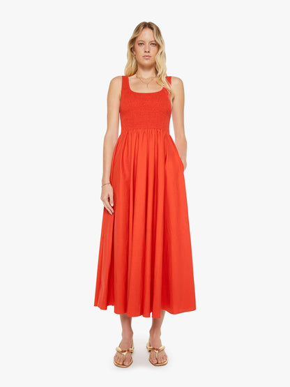 Mother Denim XiRENA Florence Dress RED FLASH