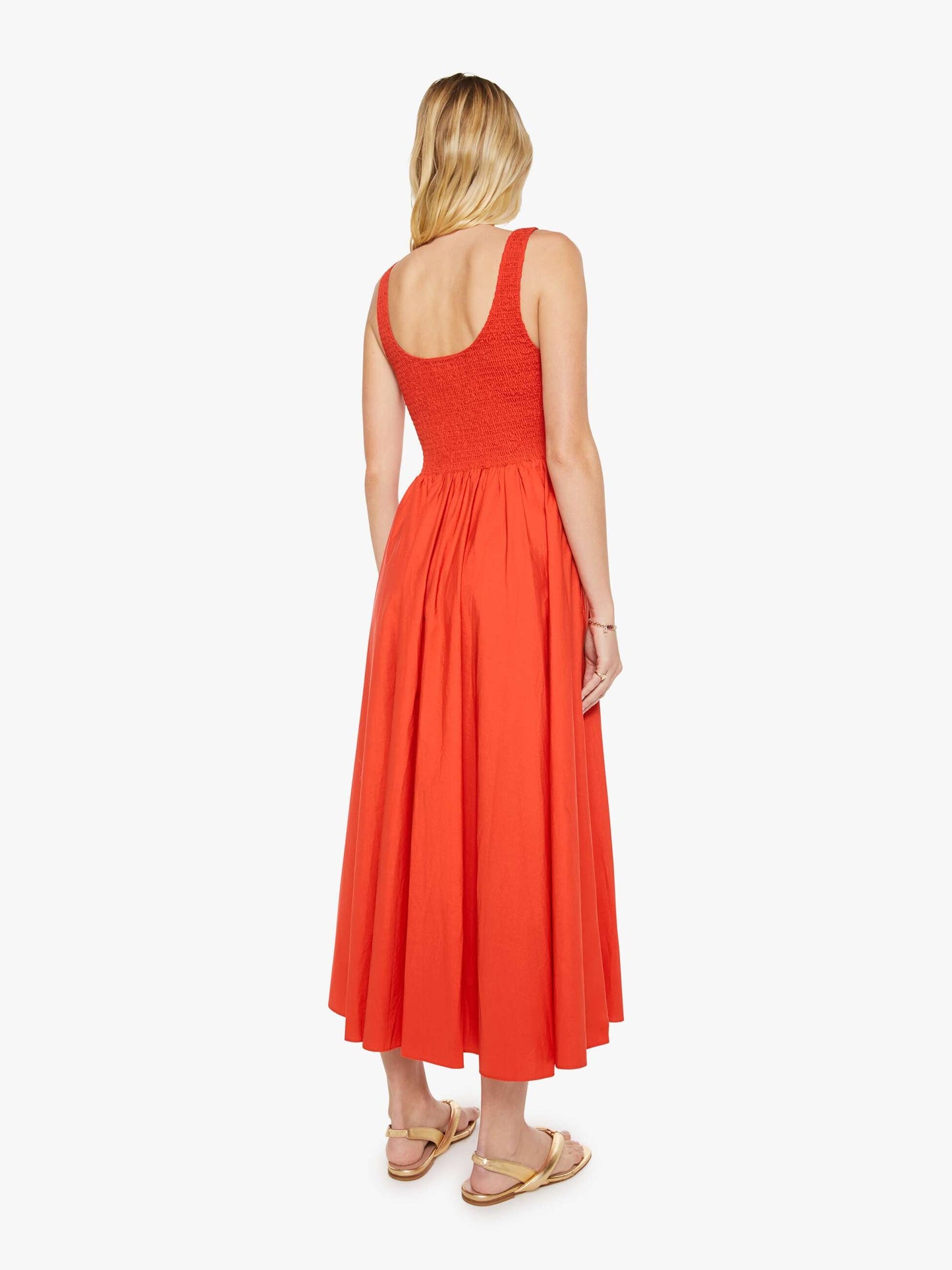 Mother Denim XiRENA Florence Dress RED FLASH