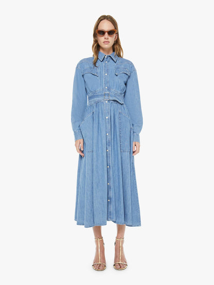Mother Denim The Gallop Dress Beige (Medium)