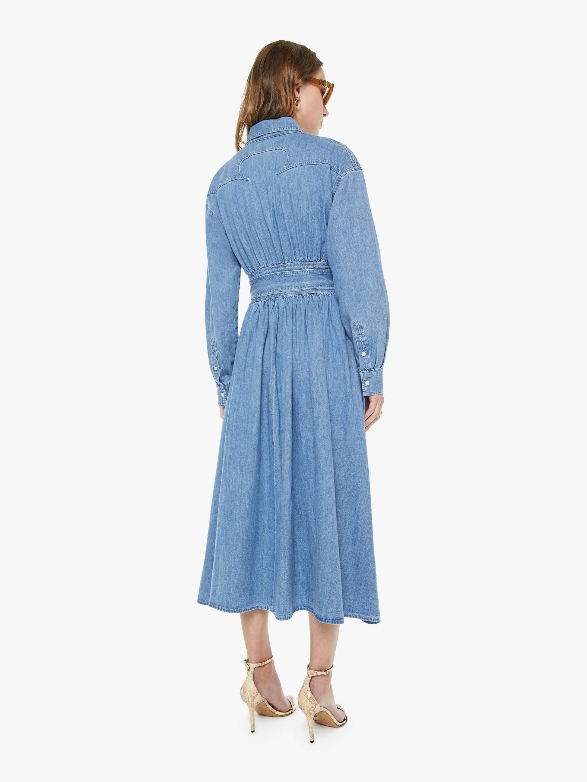 Mother Denim The Gallop Dress Beige (Medium)