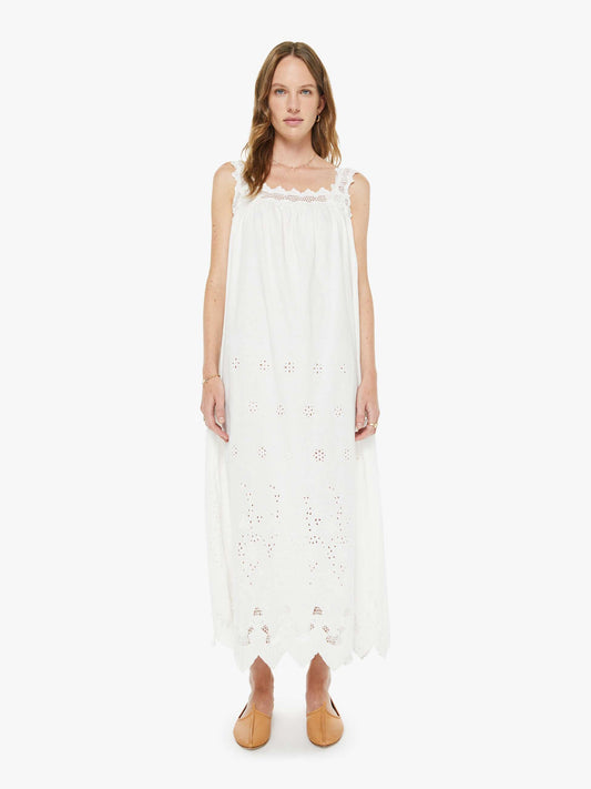 Mother Denim The Lullaby Maxi White