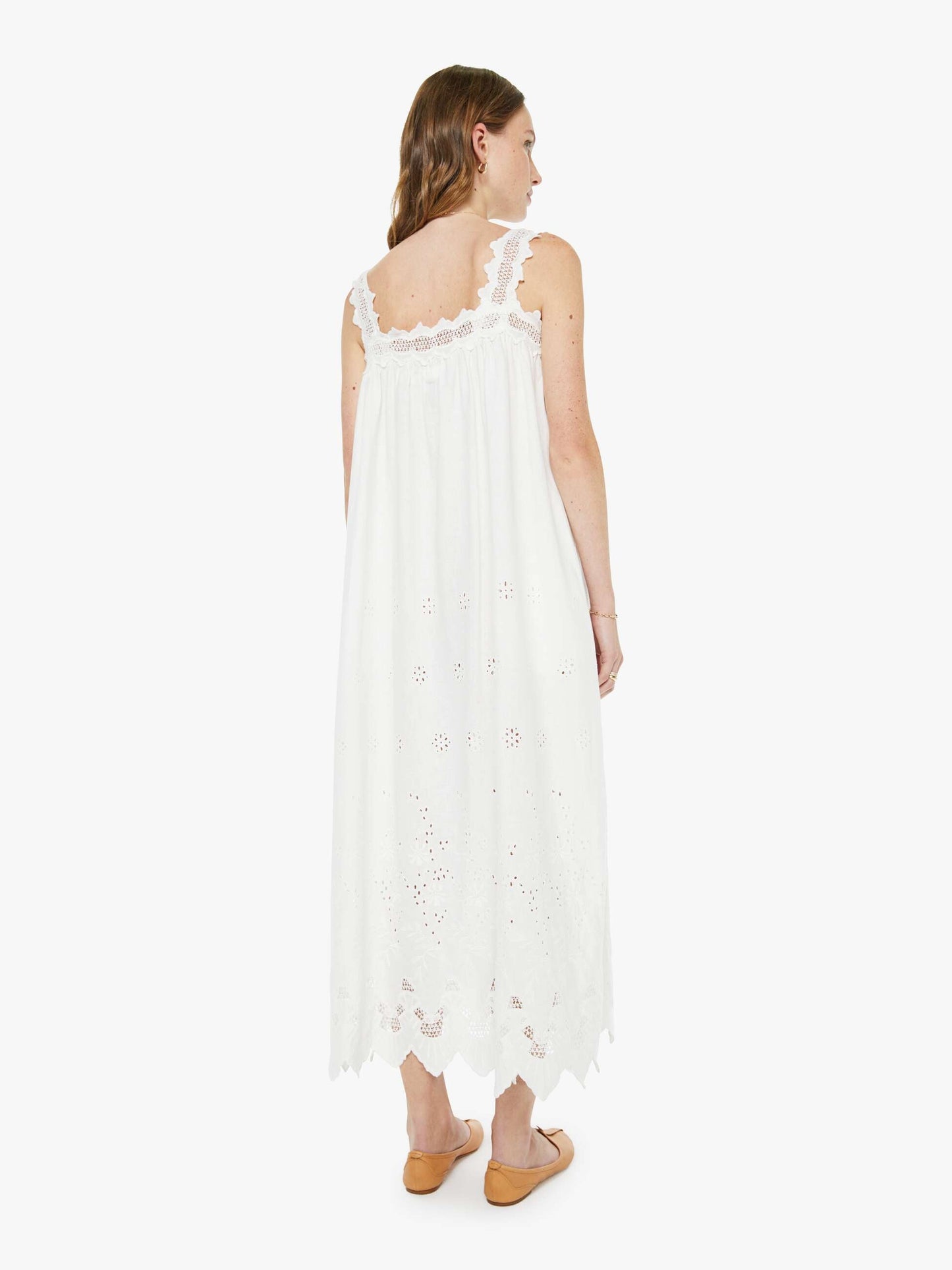 Mother Denim The Lullaby Maxi White