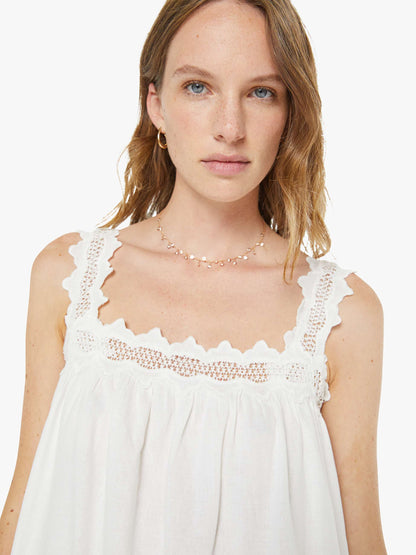 Mother Denim The Lullaby Maxi White
