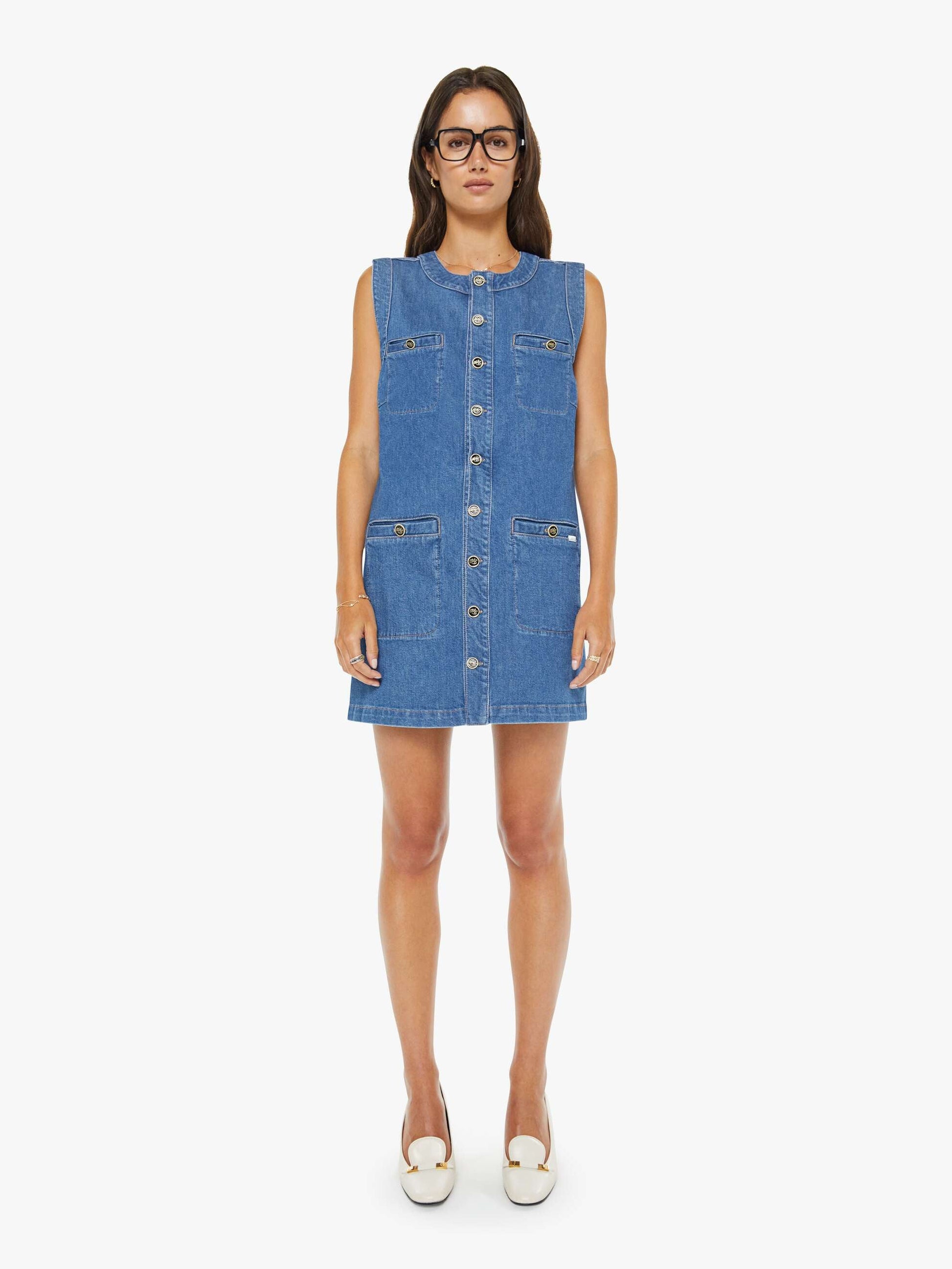 Mother Denim The Stashed Picky Mini Dress Whisk Me Away