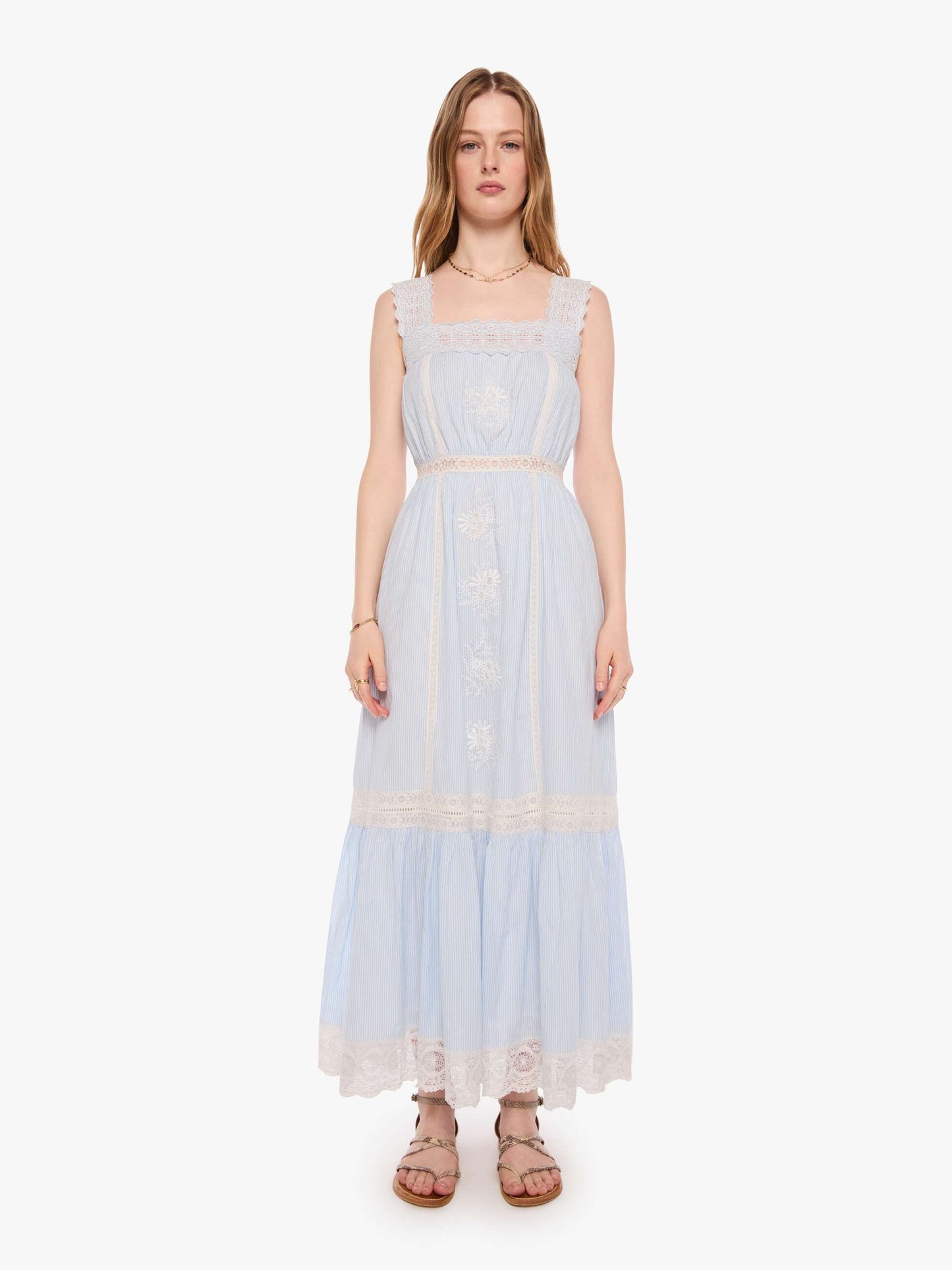 Mother Denim XiRENA Anita Dress BLUE WHITE STRIPE