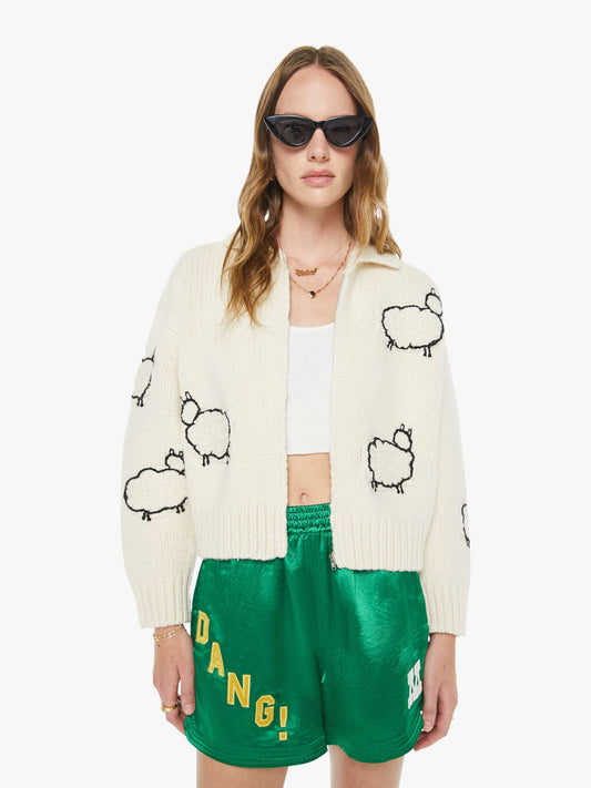 Mother Denim The Crop Raquette Cardigan Wool Plus The Gang