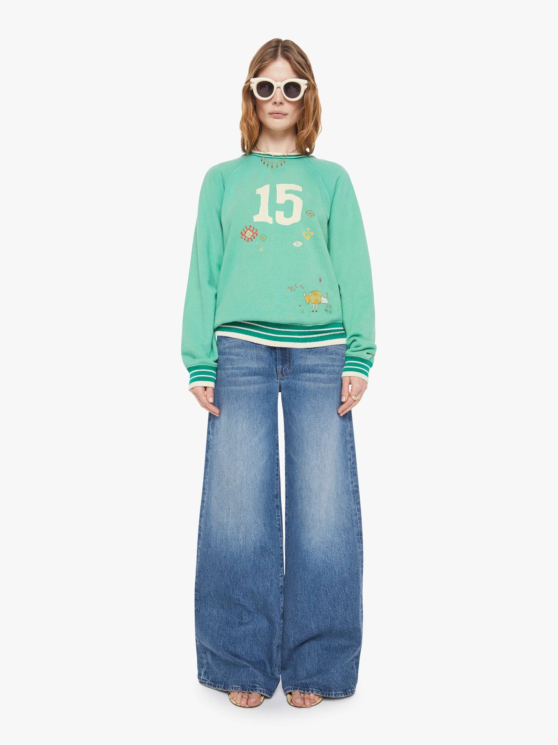 Mother Denim The Loophole Beige (Medium)