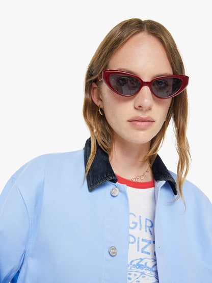 Mother Denim The Frontline Jacket Blue (Light-Pastel)