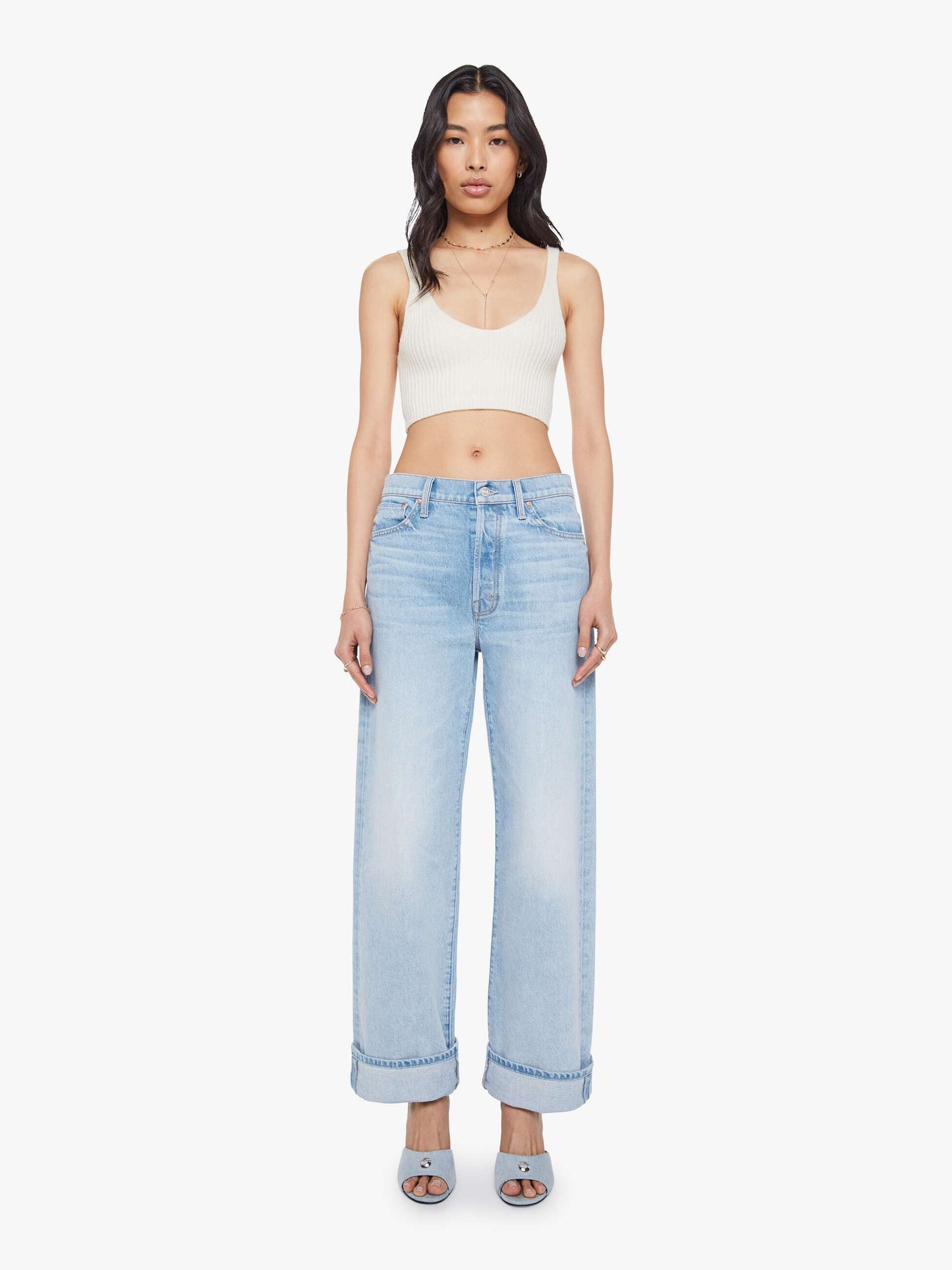 Mother Denim The Zip Raquette Cardigan Fluff Back
