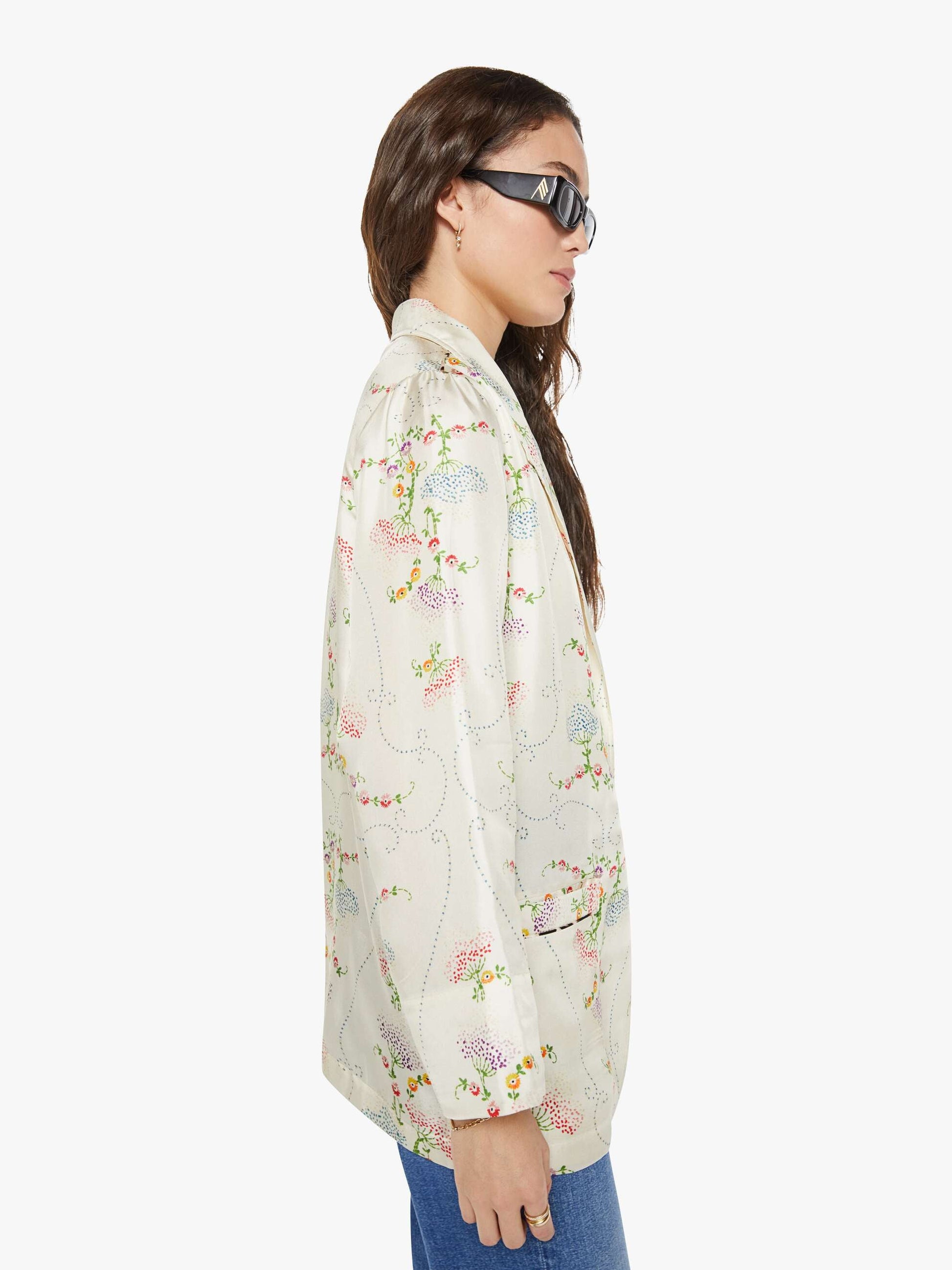 Mother Denim La Prestic Ouiston Elichou Blazer BRODERIE ECRU