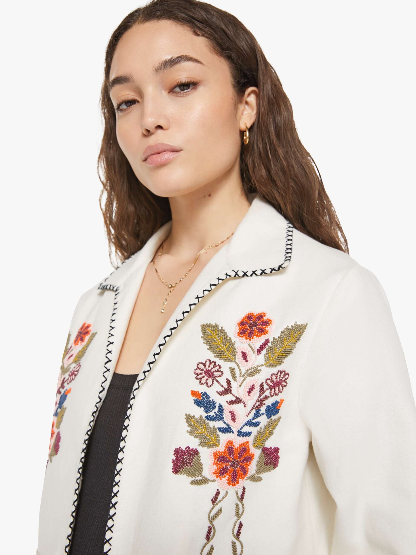 Mother Denim Alix of Bohemia Francis Jacket HEIRLOOM FLORA