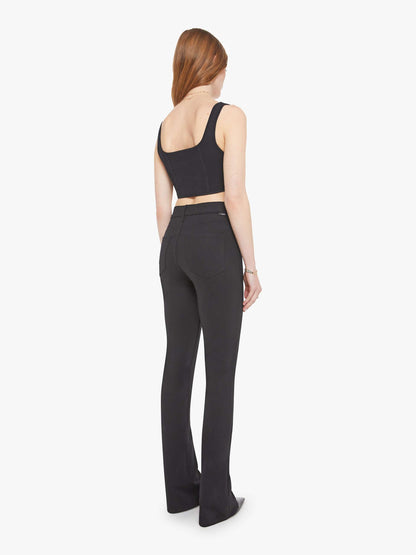 Mother Denim High Waisted Runaway Black