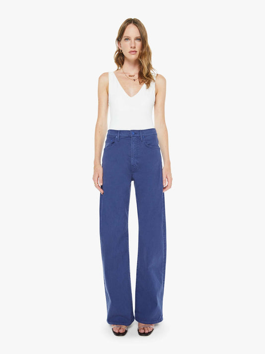 Mother Denim The Lasso Sneak Estate Blue
