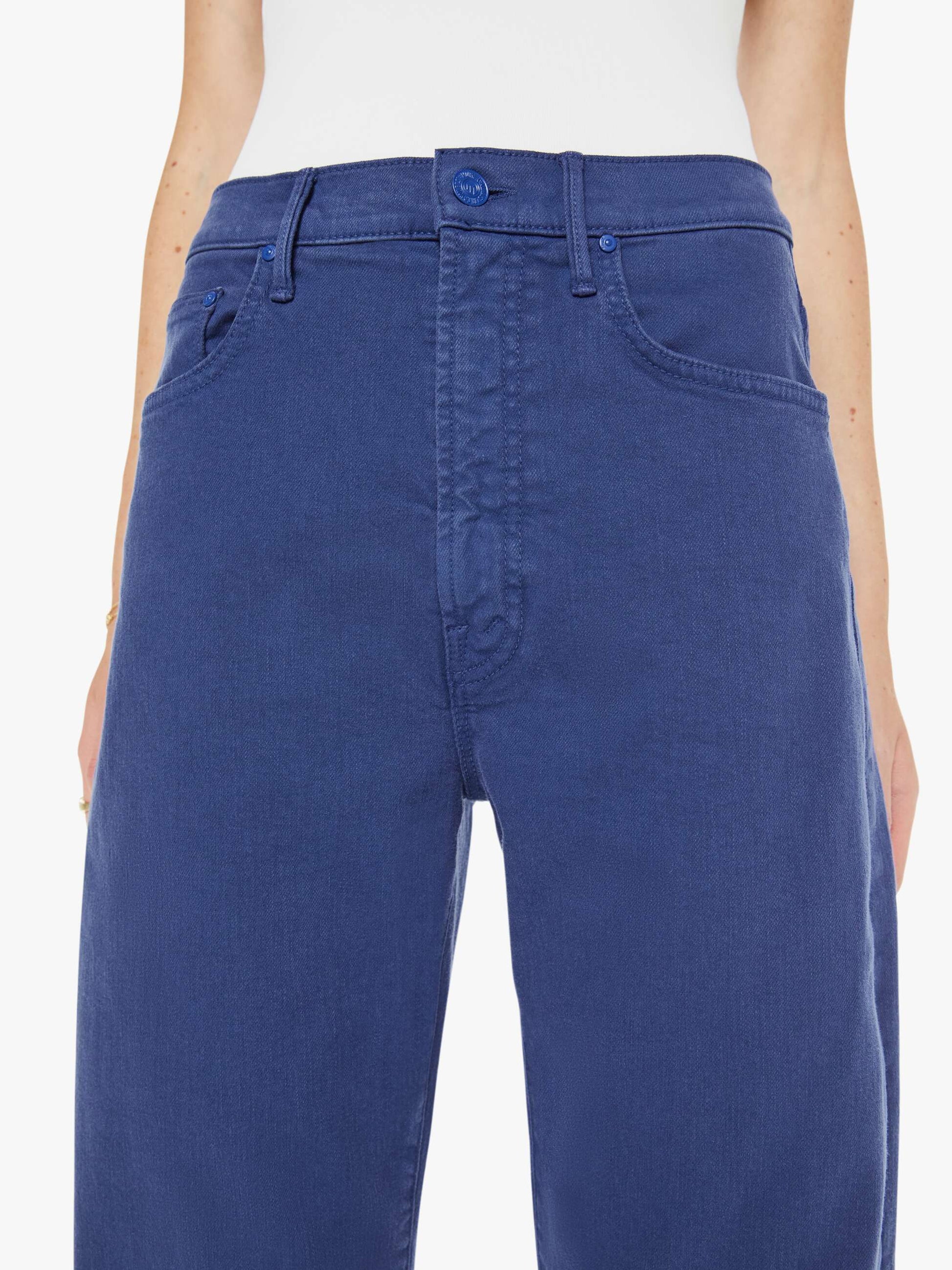 Mother Denim The Lasso Sneak Estate Blue