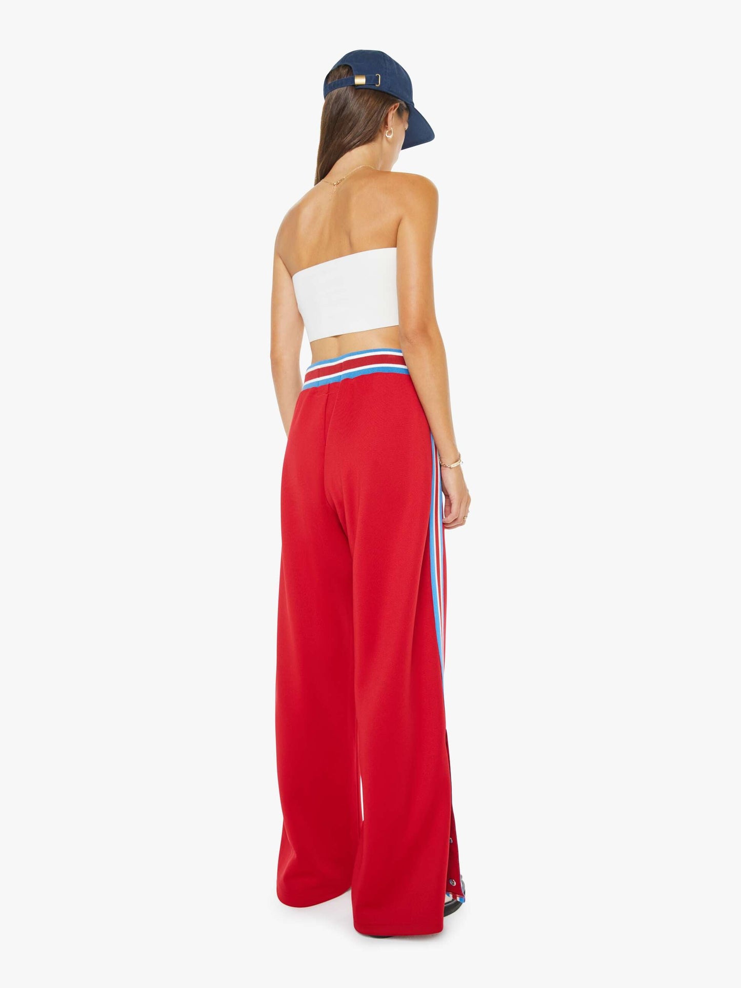 Mother Denim The Sport Rib Personal Best Sneak Tango Red