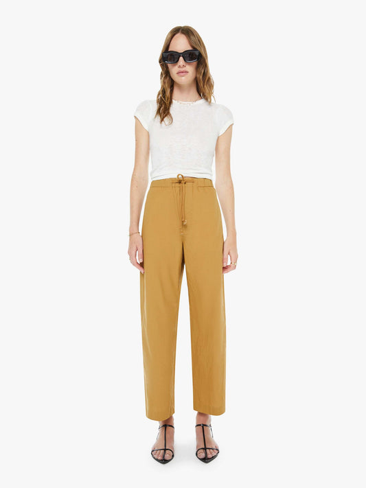 Mother Denim The Drawn Half-Pipe Ankle Brown