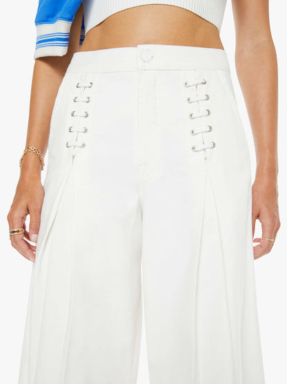 Mother Denim The Undercover Lace Up Sneak White