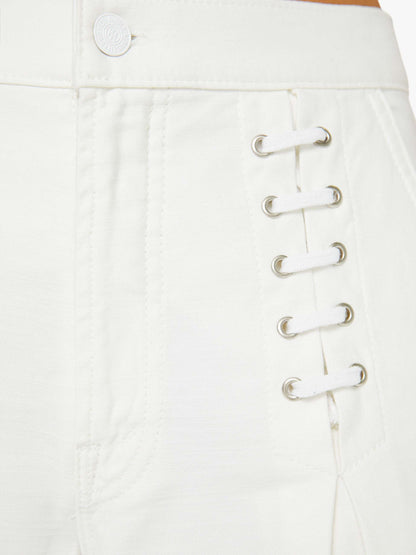 Mother Denim The Undercover Lace Up Sneak White