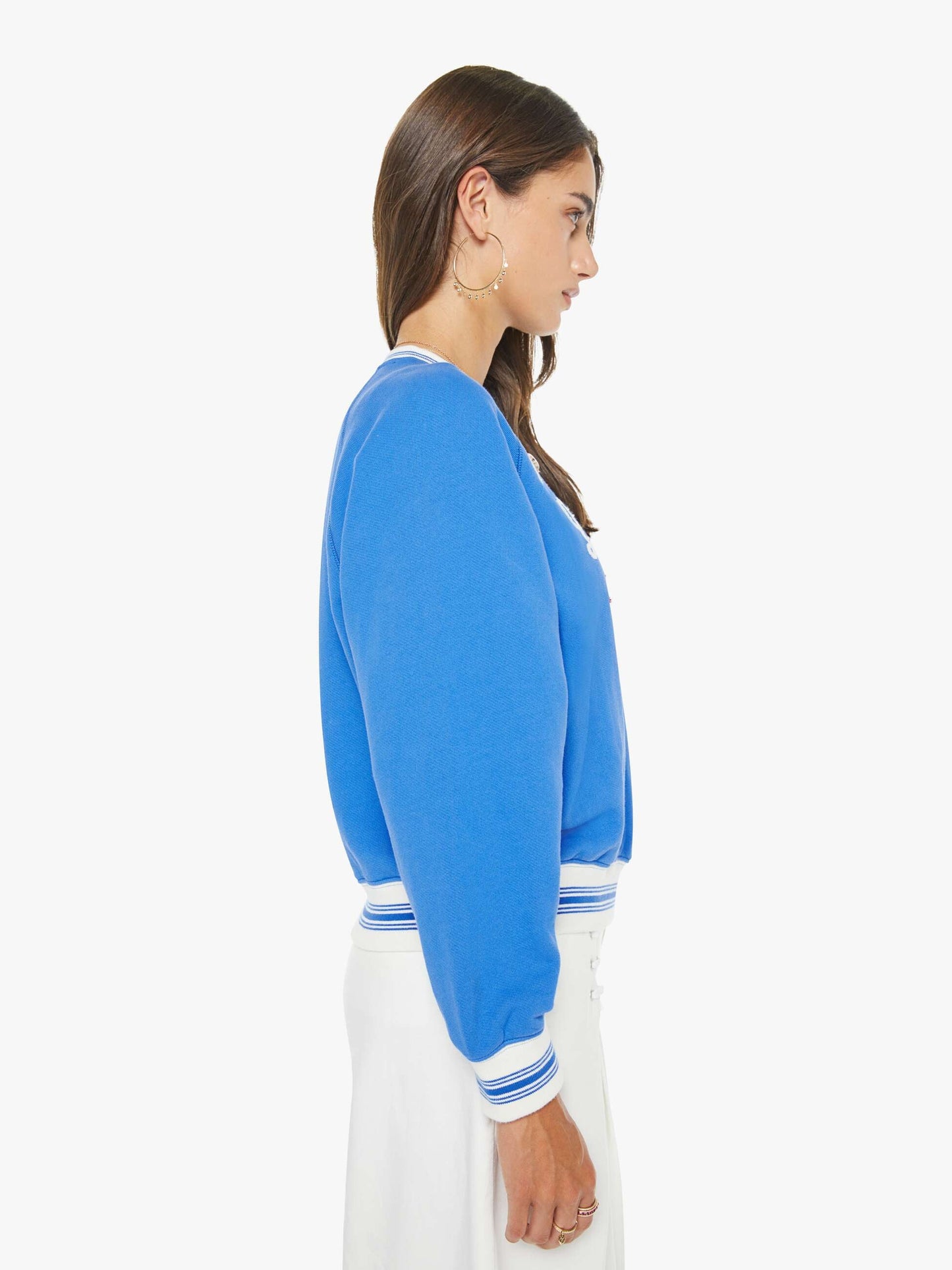 Mother Denim The Undercover Lace Up Sneak White