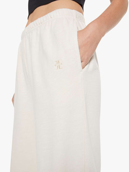 Mother Denim Eterne Boyfriend Pocket Sweatpant White (Natural)