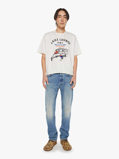 Mother Denim The Cut Off Coops Tee White