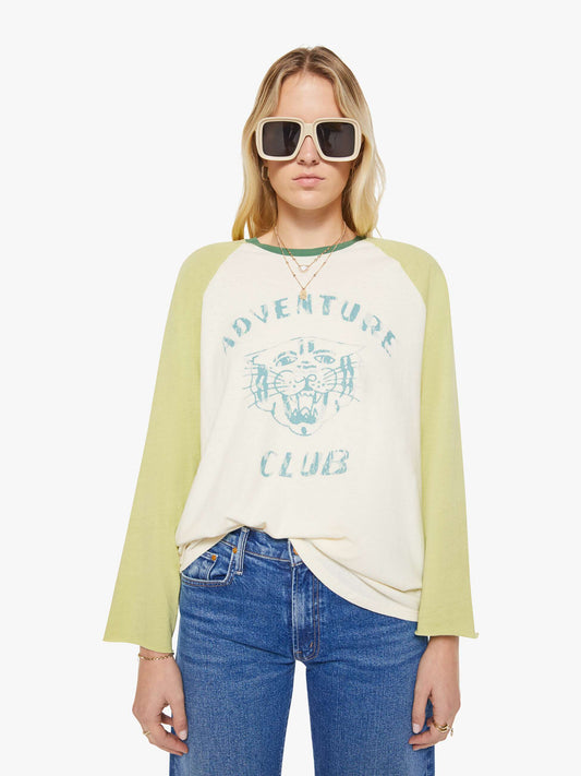 Mother Denim The Slugger 3Qtr Fray Green (Light-Pastel)