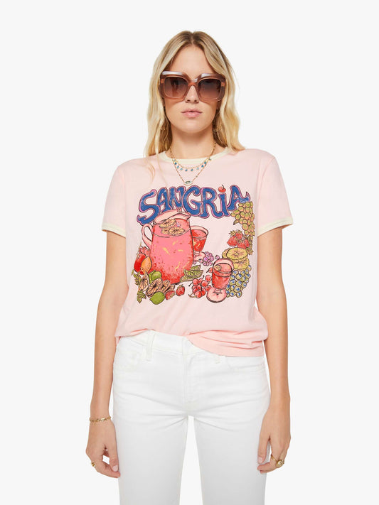 Mother Denim The Lil Goodie Ringer Sangria