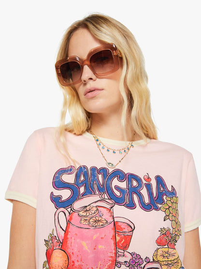 Mother Denim The Lil Goodie Ringer Sangria