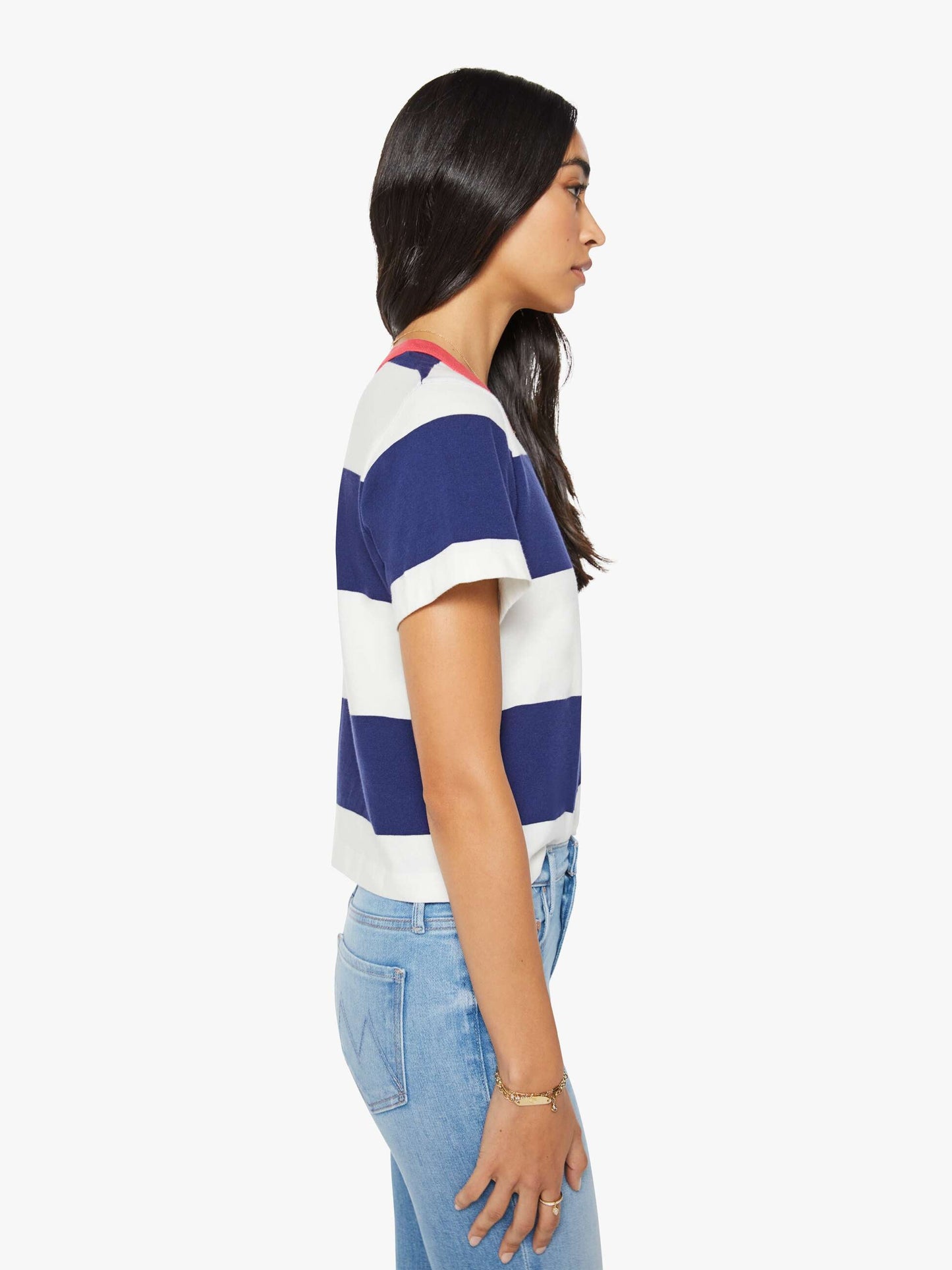 Mother Denim The Boxy Goodie Goodie True Blue And Fluff