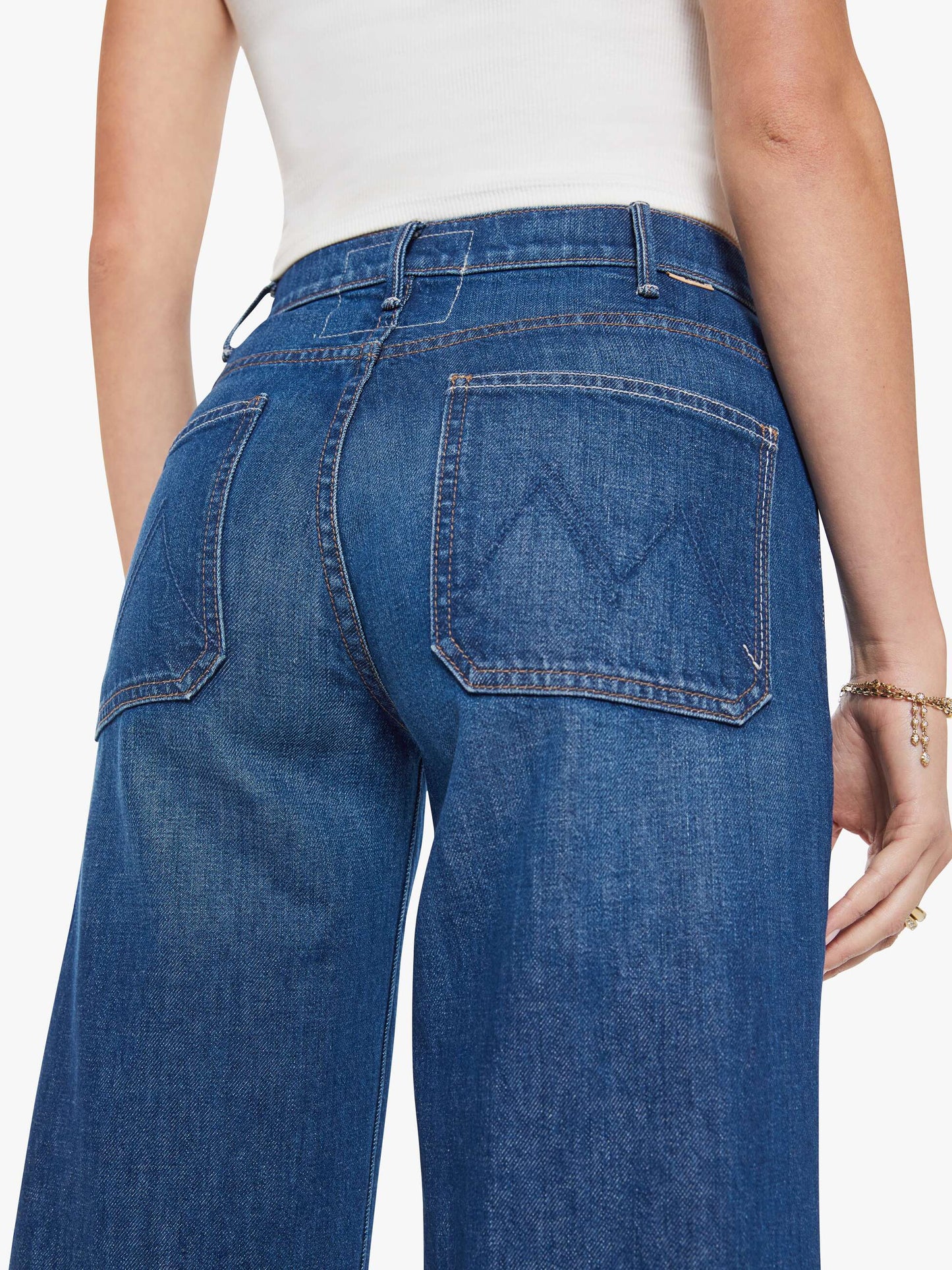 Mother Denim The Itty Bitty Ringer Desert Sun Palm