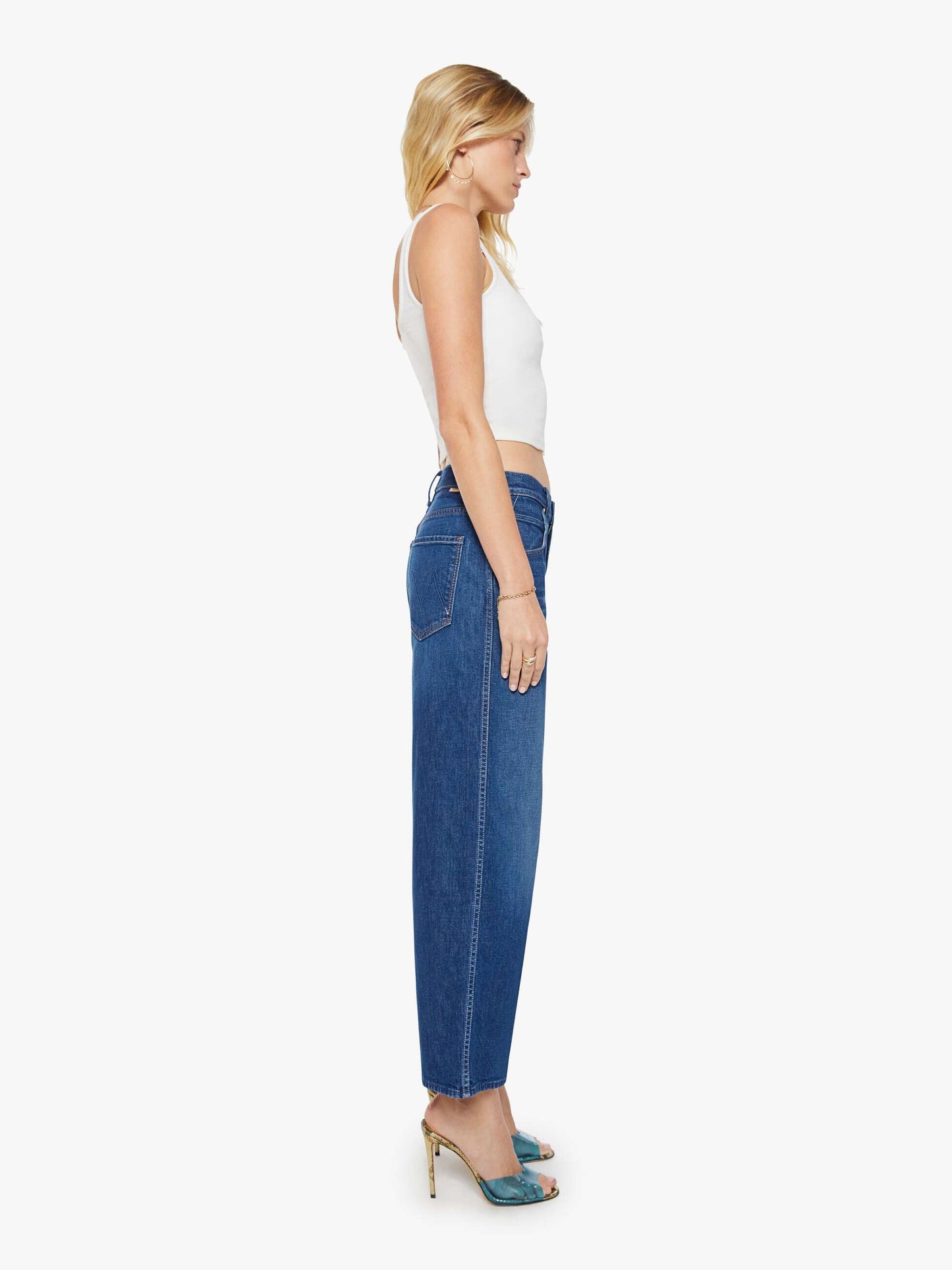 Mother Denim The Itty Bitty Ringer Desert Sun Palm