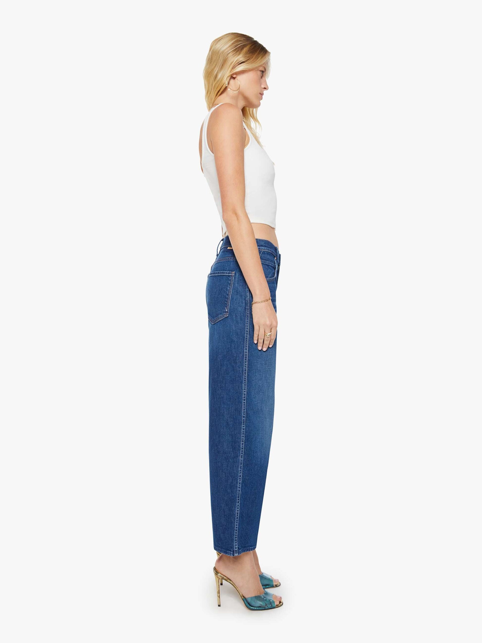 Mother Denim The Itty Bitty Ringer Desert Sun Palm
