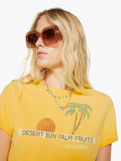 Mother Denim The Itty Bitty Ringer Desert Sun Palm