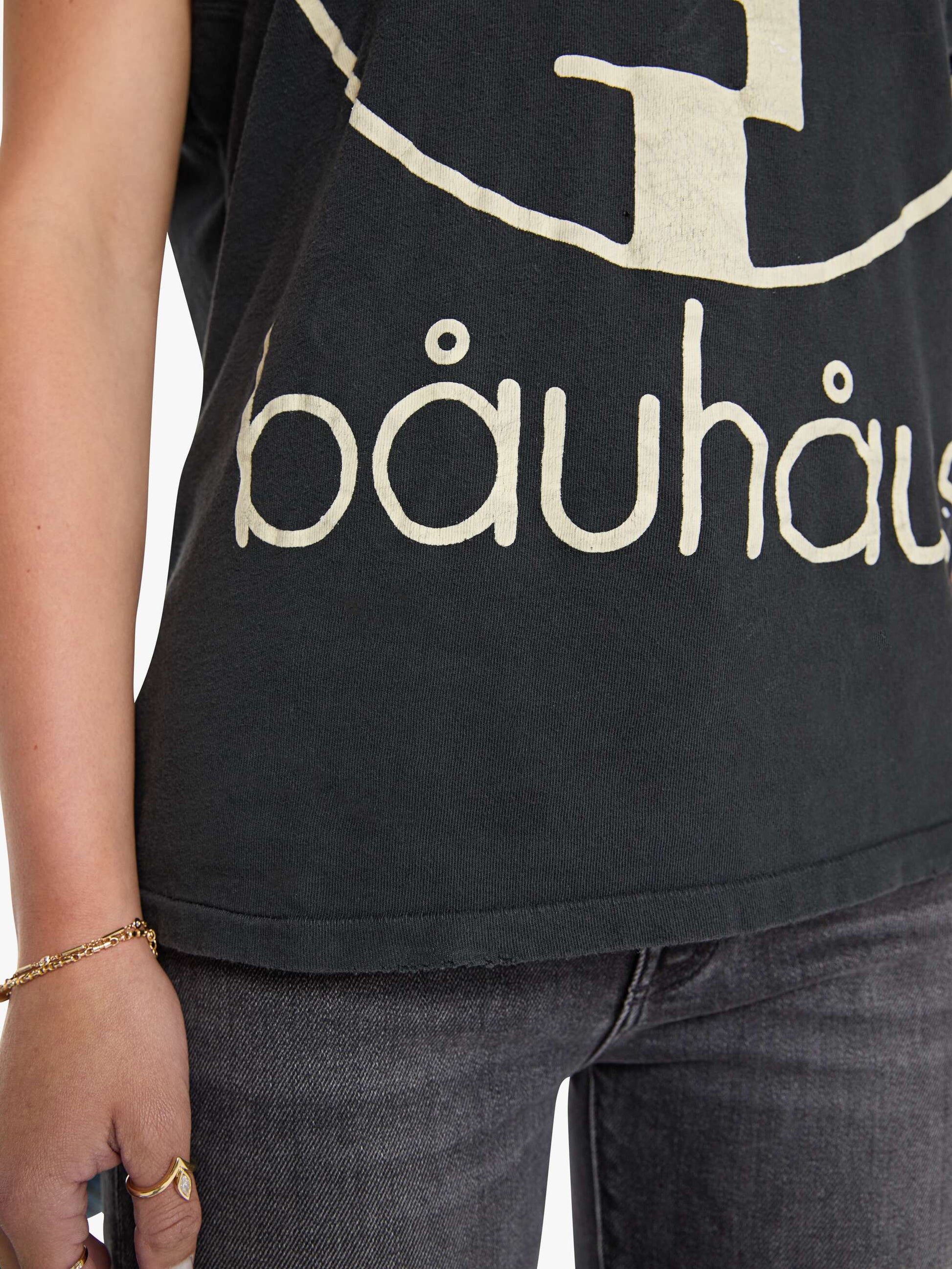 Mother Denim MadeWorn Bauhaus Tee Black (Charcoal)