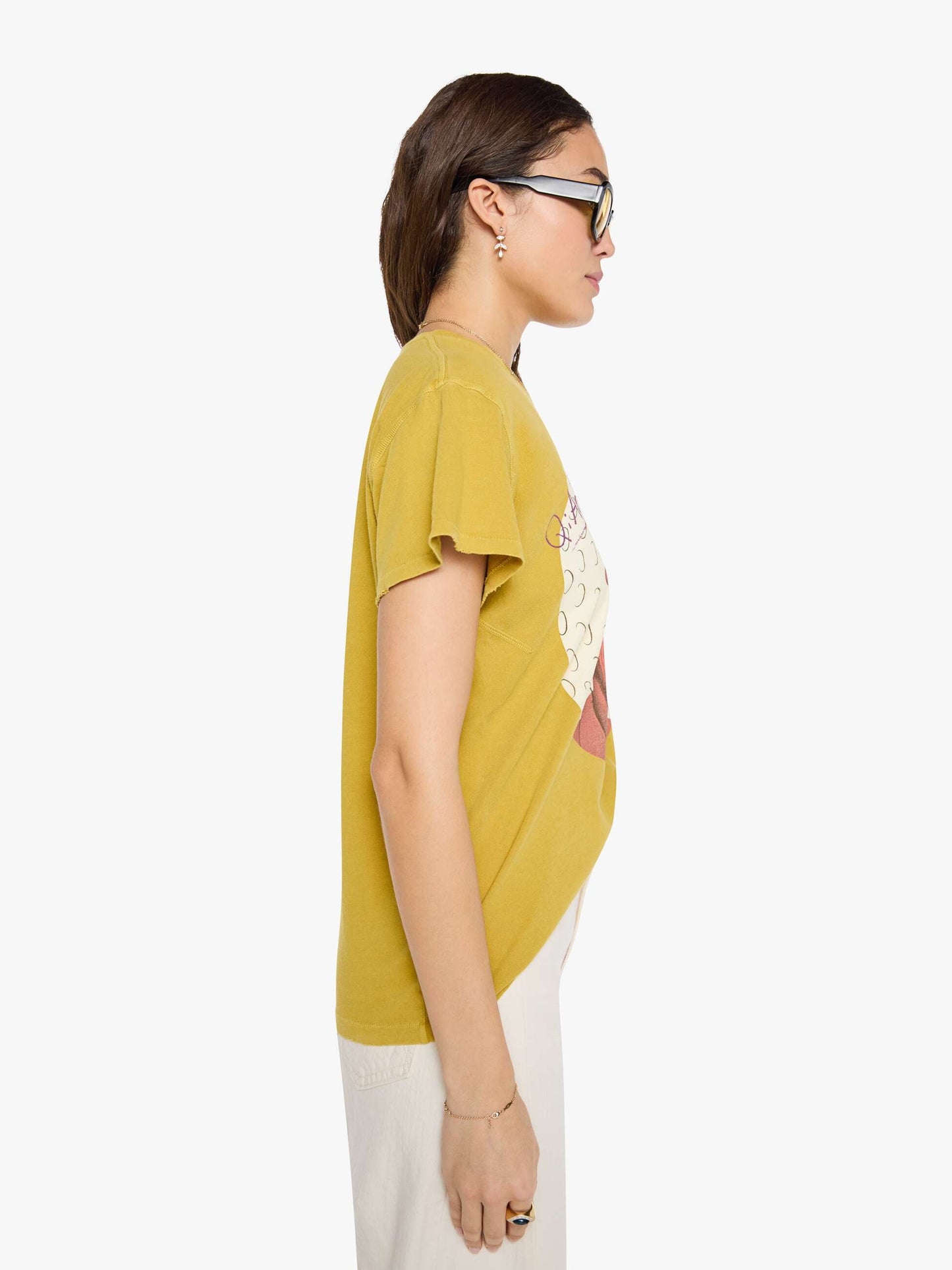 Mother Denim MadeWorn Devo Tee SANDSTONE