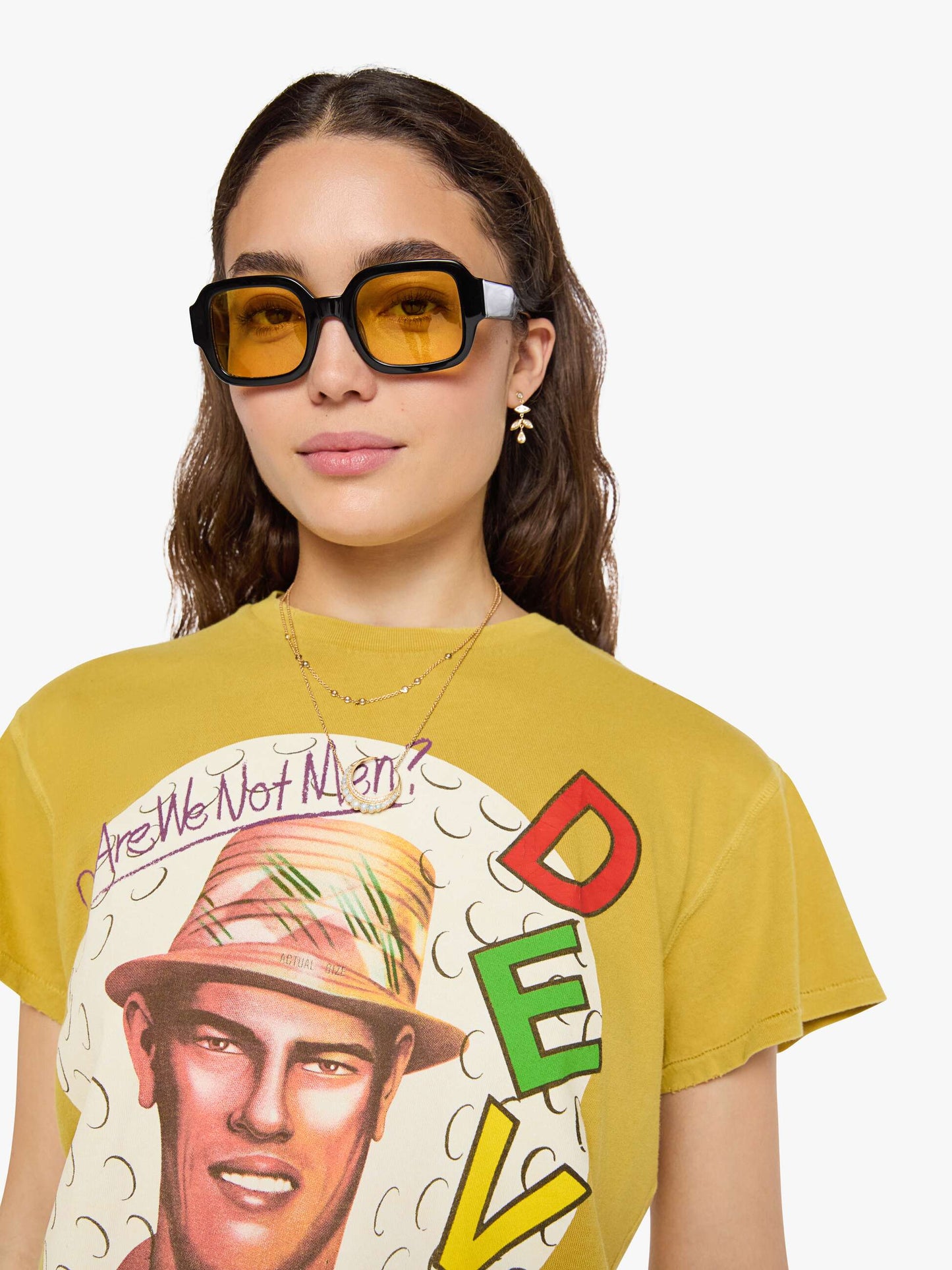 Mother Denim MadeWorn Devo Tee SANDSTONE