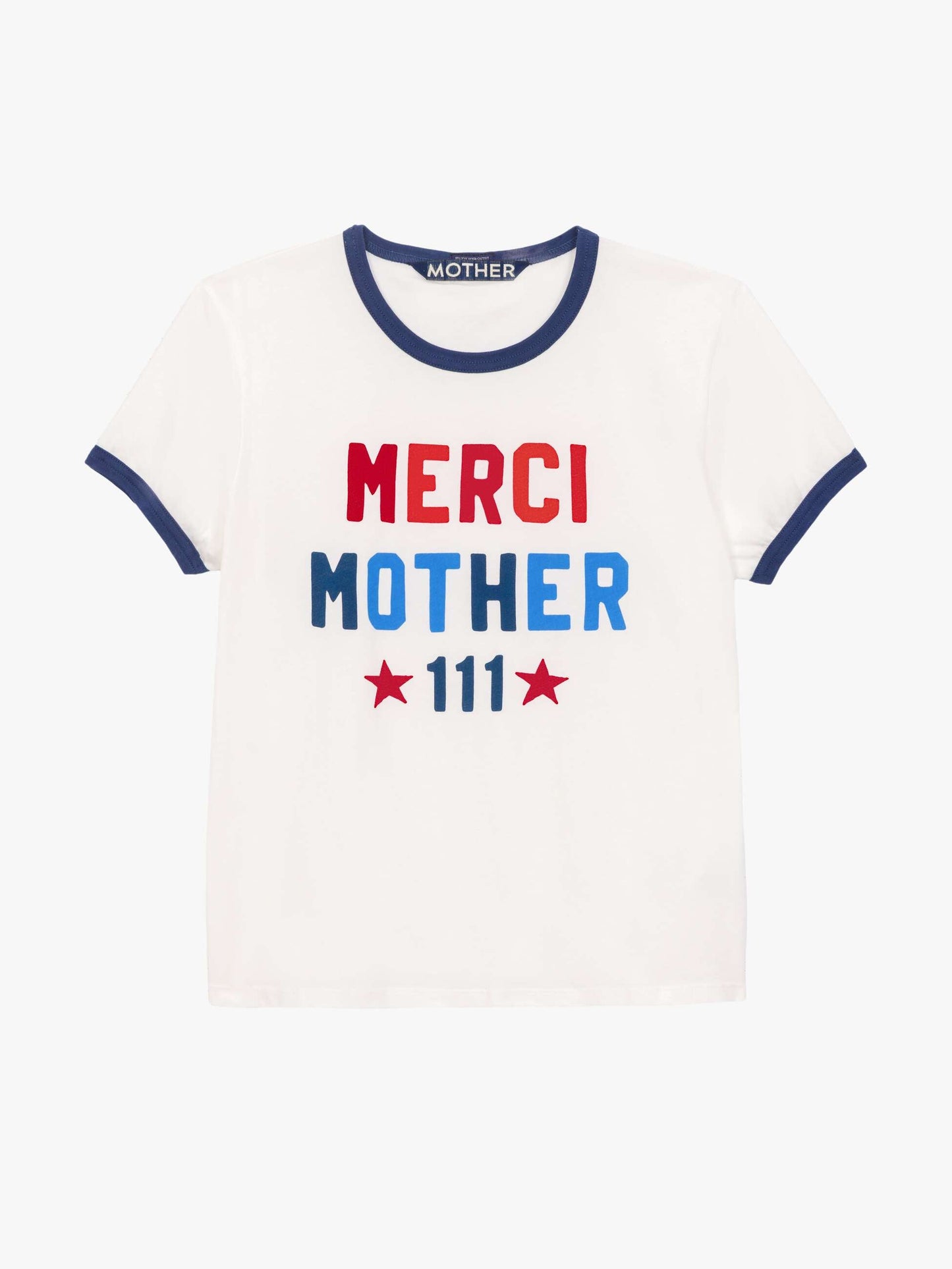 Mother Denim Merci x MOTHER The Lil' Goodie Ringer White