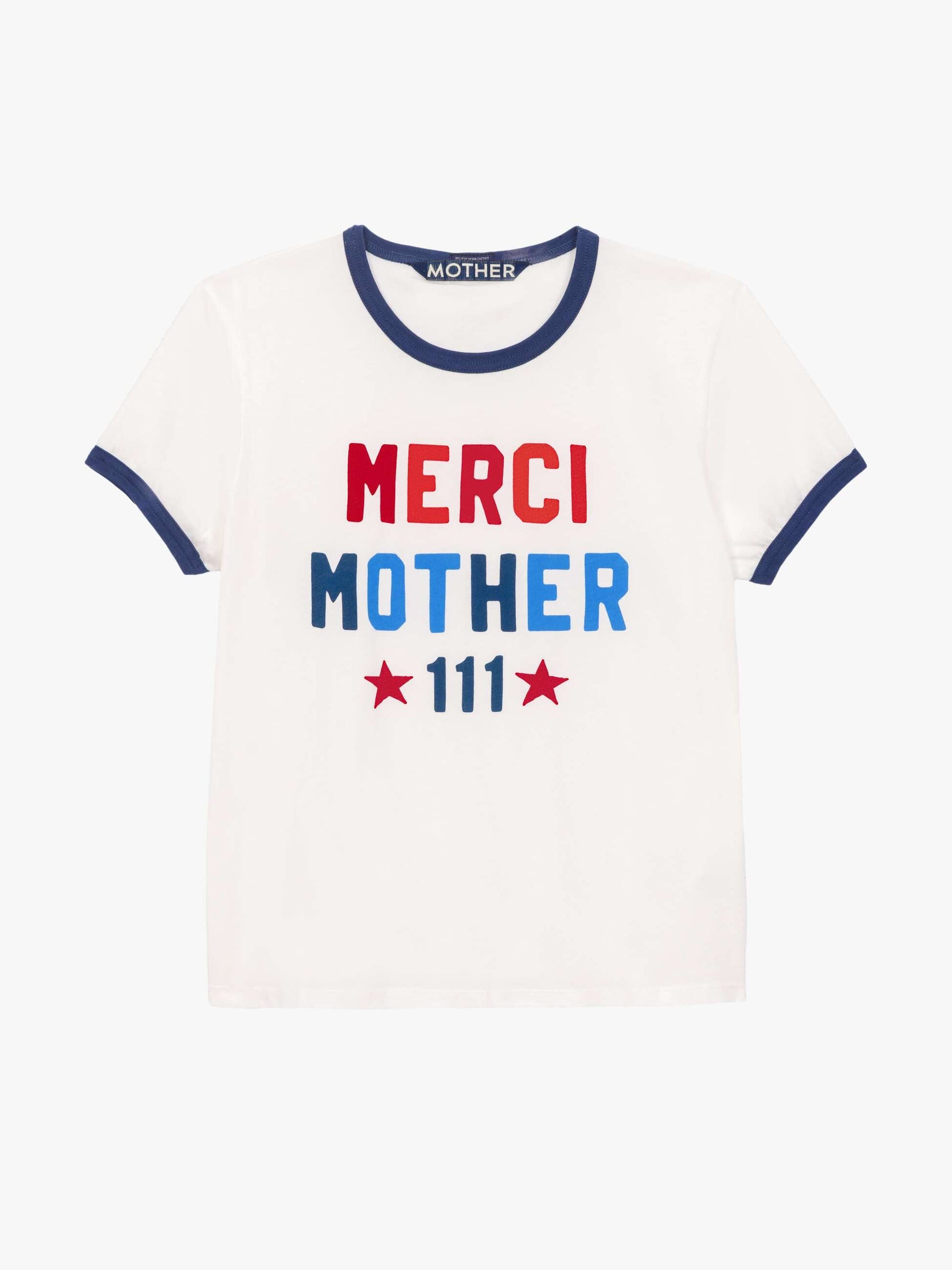 Mother Denim Merci x MOTHER The Lil' Goodie Ringer White